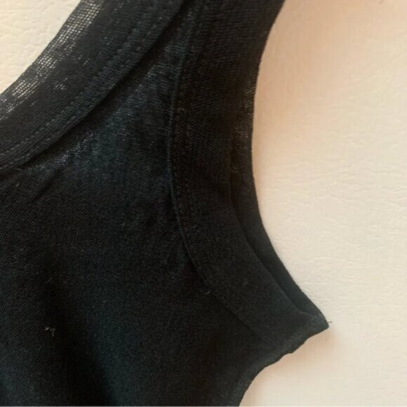 Jean Paul Gaultier Soleil Rare Vintage Black Mesh Tank Top XS - Picture 7 of 7